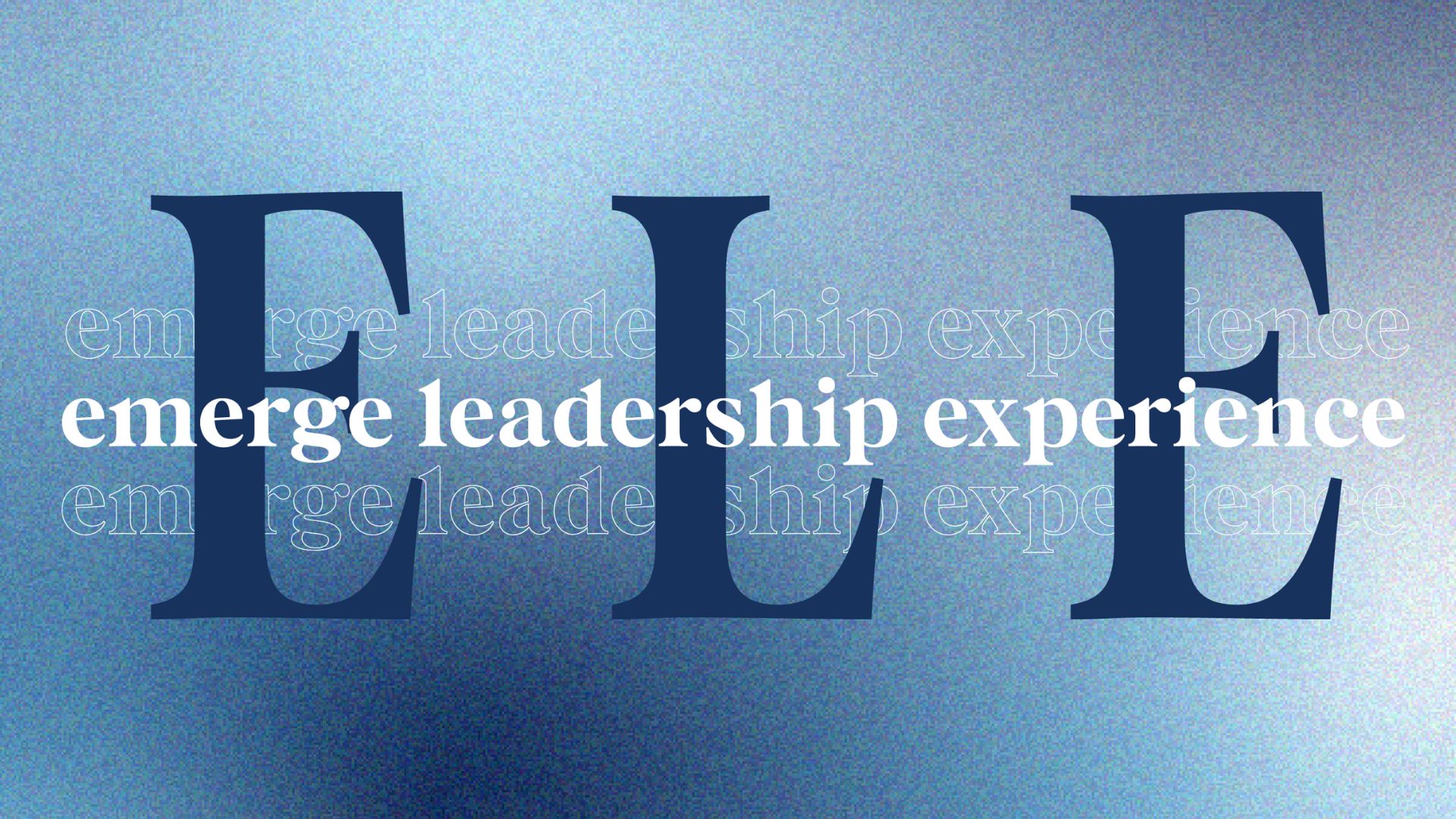 Emerge Leadership Experience Promo